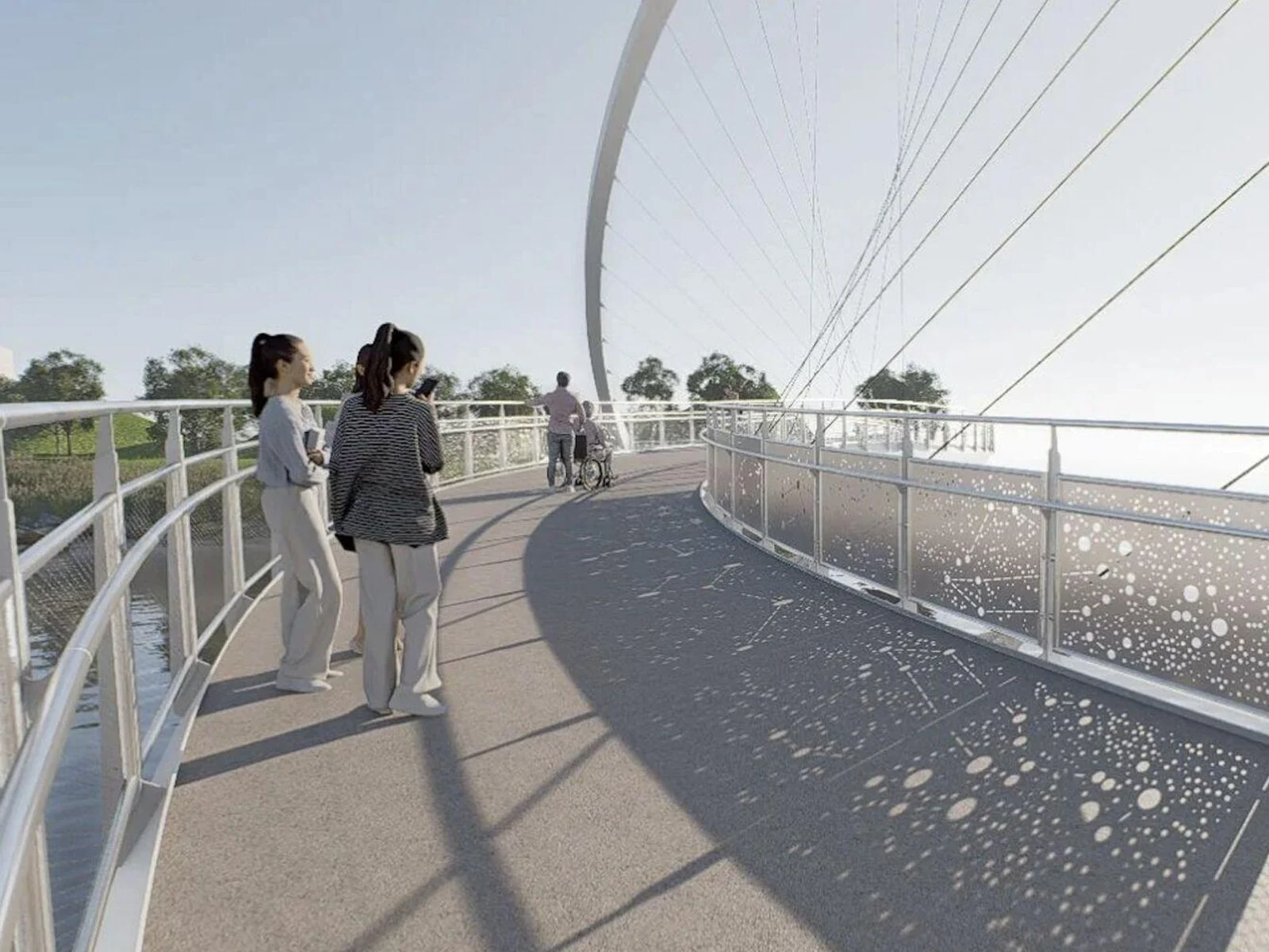 outdoor pedestrain bridge Toronto